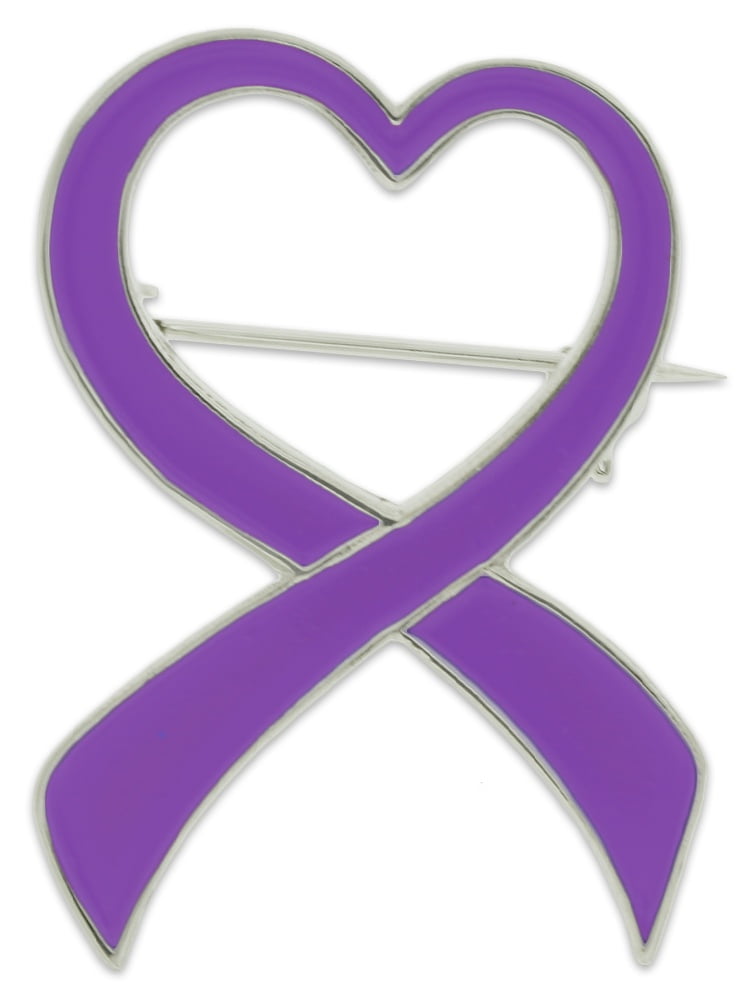 100 Pcs Purple Awareness Ribbon Lapel Pins - For Alzheimer's, Domestic Violence, Epilepsy Support - View #3