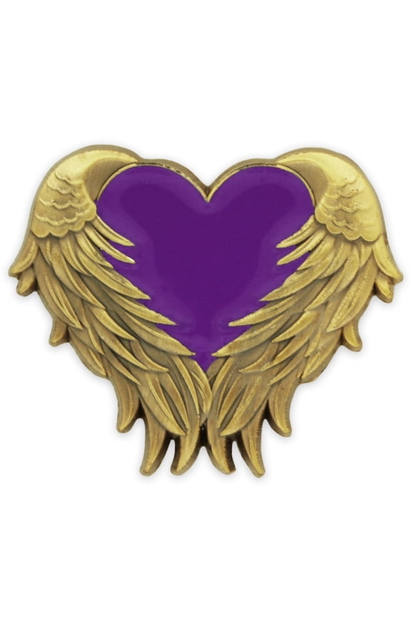 Metal Domestic Violence Awareness Pin, Purple, 1-Piece