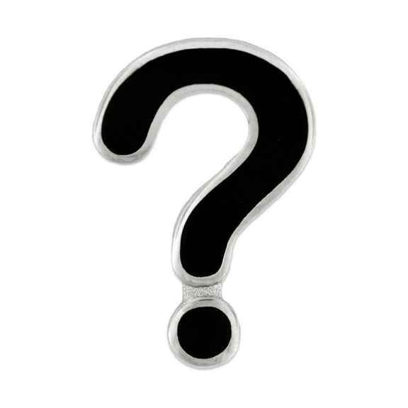 PinMart's Question Mark Punctuation Symbol Enamel Lapel Pin