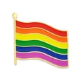 thumbnail image 1 of PinMart's Rainbow Gay Pride Flag LGBTQ Enamel Lapel Pin, 1 of 3