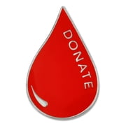 PinMarts Red Blood Donor Awareness Enamel Lapel Pin
