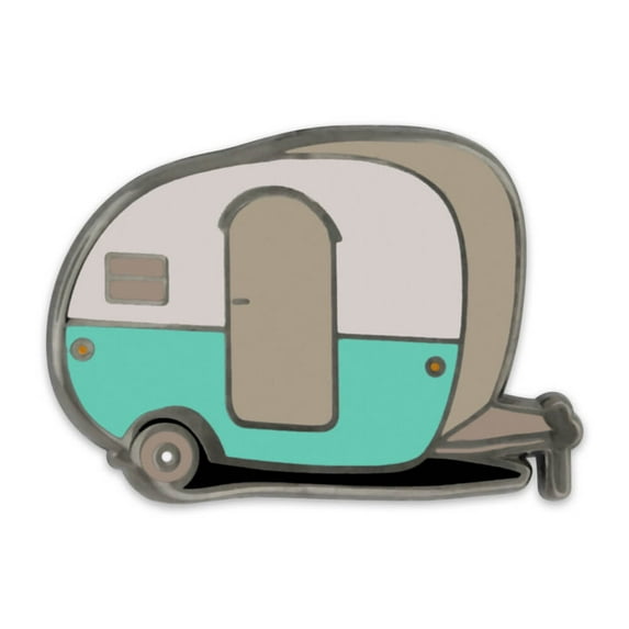 PinMart's Retro Camper Outdoor Camping Lover Enamel Lapel Pin Jewelry