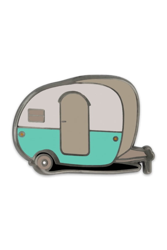 's Retro Camper Outdoor Camping Lover Enamel Lapel Pin Jewelry