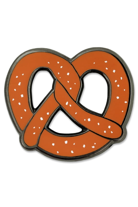 's Salted Soft Pretzel Jewelry Hard Enamel Food Lover Lapel Pin