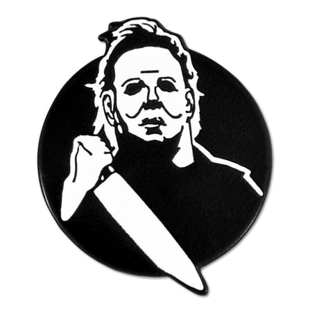 PinMart's Scary White Mask Horror Enamel Lapel Pin - 25 Pack