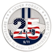 PinMart's September 11th 25th Anniversary Enamel Pin - 10 Pack - 9/11 Memorial and Pentagon Remembrance   Commemorative Enamel Pins for Veterans, First Responders, and Supporters