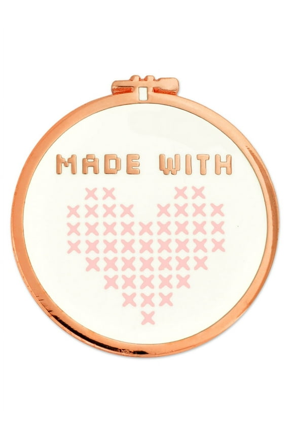 's Sewing Magnetic Enamel Made with Love Pin/Needle Minder - Sewing Gifts for Sewing Lovers