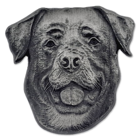 PinMart's Silver 3D Rottweiler Dog Breed Dog Lover Lapel Pin