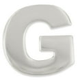 thumbnail image 1 of PinMart's Silver Letter G Alphabet Lapel Pin, 1 of 3