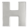 thumbnail image 1 of PinMart's Silver Letter H Alphabet Lapel Pin - 100 Pack, 1 of 3