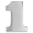thumbnail image 1 of PinMart's Silver Number 1 One Lapel Pin, 1 of 3