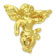 PinMarts Small Shiny Gold Cherub Angel Spiritual Religious Lapel Pin