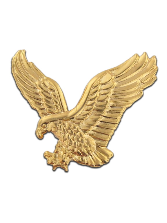 's Soaring American Gold Eagle Jewelry Unisex Lapel Pin
