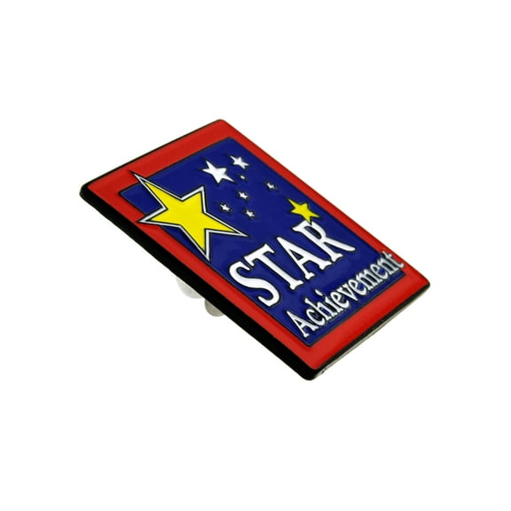 PinMart's Star Achievement Motivational Employee Student Recognition Lapel Pin