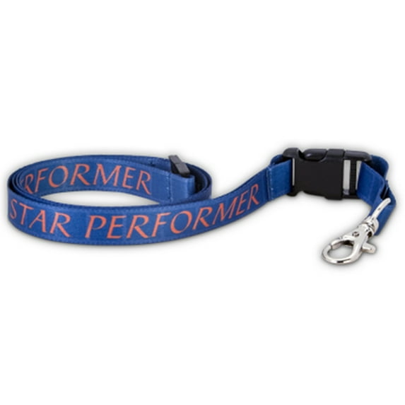 PinMart's Star Performer Full Color Lanyard w/ Safety Release - 10 PACK
