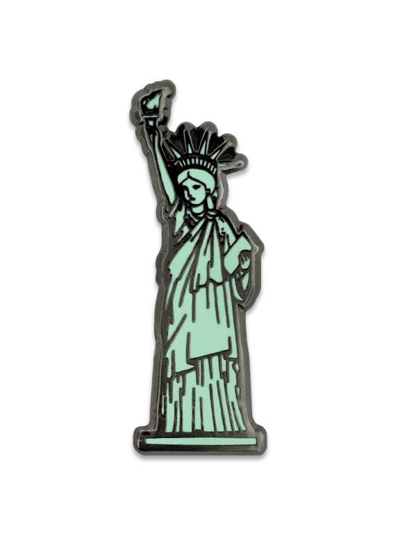 's Statue Of Liberty Jewelry New York Souvenir Enamel Lapel Pin