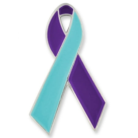 PinMart's Suicide Prevention Awareness Ribbon Enamel Lapel Pin - Unisex Mental Health Awareness Pin for Teens and Adults