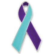 PinMarts Suicide Prevention Awareness Ribbon Enamel Lapel Pin - Unisex Mental Health Awareness Pin for Teens and Adults