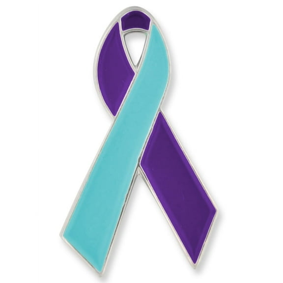 PinMart's Suicide Prevention Awareness Ribbon Enamel Lapel Pin - Unisex Mental Health Awareness Pin for Teens and Adults