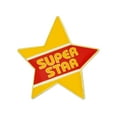 thumbnail image 1 of PinMart's Super Star Yellow and Red Enamel Lapel Pin, 1 of 3