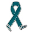 thumbnail image 1 of PinMart's Teal Awareness Ribbon Walk Fundraiser Enamel Lapel Enamel Lapel Pin, 1 of 4