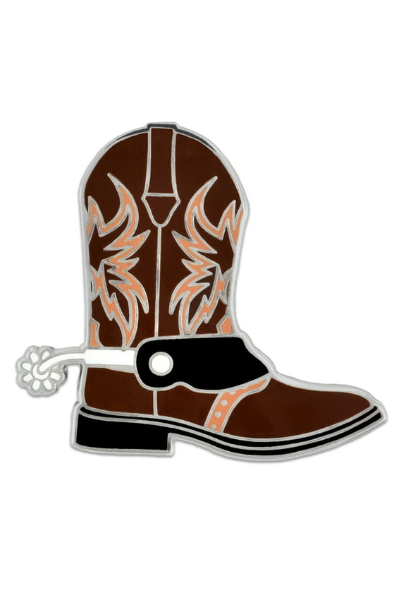 's Texas Western Cowboy Boot Shoe Cowgirl Jewelry Fun Enamel Lapel Pin