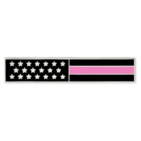PinMart's Thin Pink Line Citation Bar Pin - 25 Pack