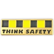 PinMart's Think Safety in the Workplace Enamel Lapel Pin