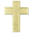 thumbnail image 1 of PinMart's Traditional Gold Cross Religious Lapel Pin - 25 Pack, 1 of 3
