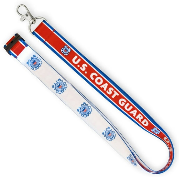 PinMart's U.S. Coast Guard Military Patriotic Lanyard w/ Safety Release
