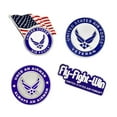 thumbnail image 1 of PinMart's USAF Air Force Veteran Military Patriotic Enamel Lapel Pin Set, 1 of 5