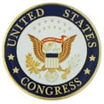thumbnail image 1 of PinMart's United States of America Presidential Congress Seal Lapel Pin, 1 of 2
