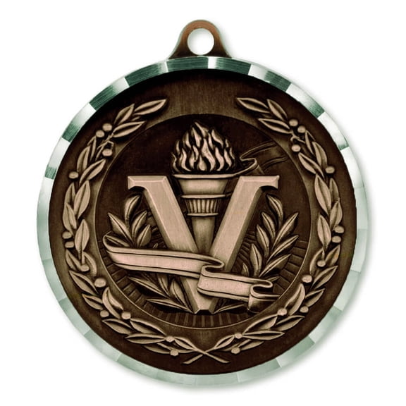 PinMart's Victory Torch Award Sports Bulk Medal - Gold, Silver and Bronze!