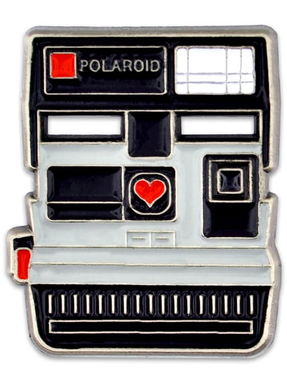 's Vintage Polaroid Camera Photograhy - Trendy Unisex Enamel Lapel Pin for Teens and Adults