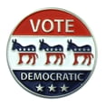 PinMart's Vote Democratic Donkey Lapel Pin - Patriotic Political Symbol