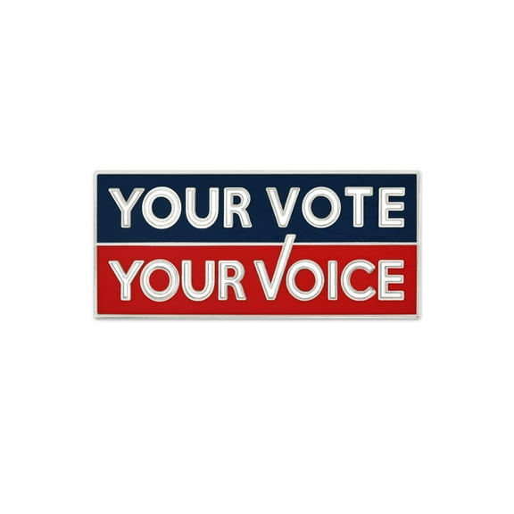 PinMart's Your Vote Your Voice Presidential Election Lapel Pin