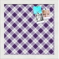 thumbnail image 1 of PinPix 12x12 Custom Cork Bulletin Board Argyle Purple Poster Board Has a Fabric Style Canvas Finish, Framed in Argyle Purple, by ArtToFrames (PinPix-633), 1 of 1