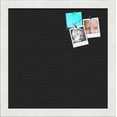 thumbnail image 1 of PinPix 12x12 Custom Cork Bulletin Board Black Diamond Poster Board Has a Fabric Style Canvas Finish, Framed in Black Diamond, by ArtToFrames (PinPix-120), 1 of 6