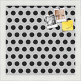 thumbnail image 1 of PinPix 12x12 Custom Cork Bulletin Board Black Polka Dot Poster Board Has a Fabric Style Canvas Finish, Framed in Black Polka Dot, by ArtToFrames (PinPix-200), 1 of 6