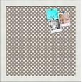 thumbnail image 1 of PinPix 12x12 Custom Cork Bulletin Board Brown Polka Dot Poster Board Has a Fabric Style Canvas Finish, Framed in Brown Polka Dot, by ArtToFrames (PinPix-501), 1 of 6