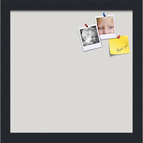 PinPix 12x12 Custom Cork Bulletin Board Light Stone Poster Board Has a Fabric Style Canvas Finish, Framed in Light Stone, by ArtToFrames (PinPix-1809)