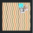 thumbnail image 1 of PinPix 12x12 Custom Cork Bulletin Board Multi Color Waves Poster Board Has a Fabric Style Canvas Finish, Framed in Multi Color Waves, by ArtToFrames (PinPix-565), 1 of 6
