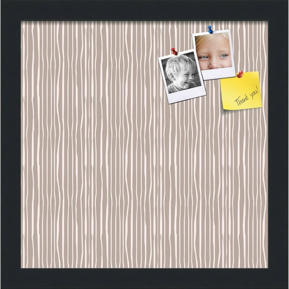 PinPix 12x12 Custom Cork Bulletin Board  Poster Board Has a Fabric Style Canvas Finish, Framed in Other, by ArtToFrames (PinPix-604)