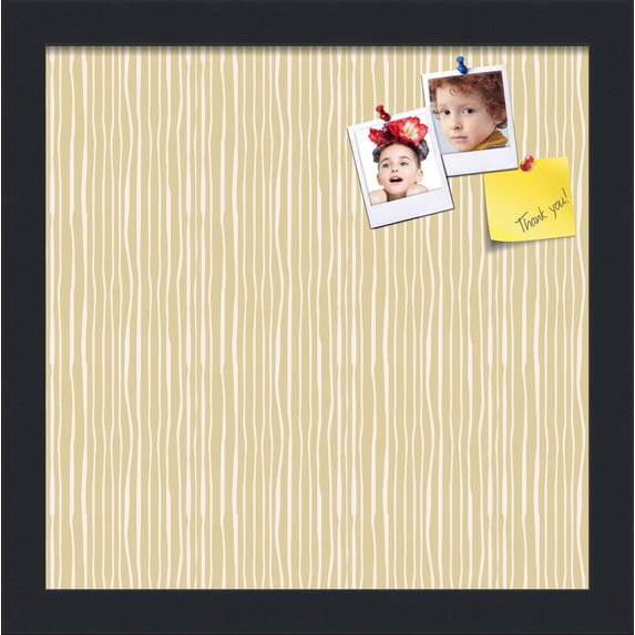 PinPix 12x12 Custom Cork Bulletin Board Poster Board Has a Fabric Style Canvas Finish, Framed in Other, by ArtToFrames (PinPix-605)