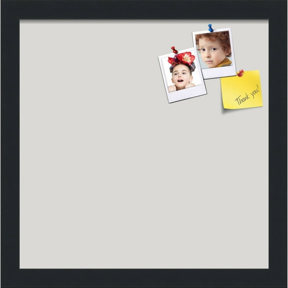 PinPix 13x13 Custom Cork Bulletin Board Light Stone Poster Board Has a Fabric Style Canvas Finish, Framed in Light Stone, by ArtToFrames (PinPix-1809)