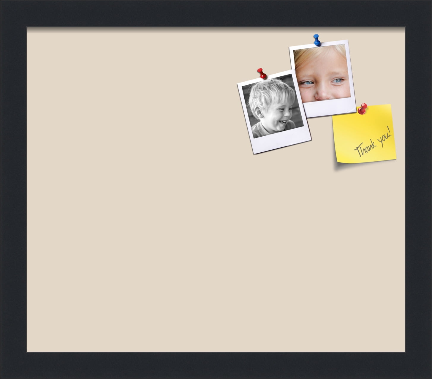 PinPix 14x12 Custom Cork Bulletin Board Desert Pastel Poster Board Has a Fabric Style Canvas Finish, Framed in Desert Pastel, by ArtToFrames (PinPix-1815)