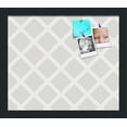 thumbnail image 1 of PinPix 14x12 Custom Cork Bulletin Board Diamond Modern Pattern Grey Poster Board Has a Fabric Style Canvas Finish, Framed in Diamond Modern Pattern Grey, by ArtToFrames (PinPix-1802), 1 of 5