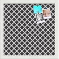 thumbnail image 1 of PinPix 14x14 Custom Cork Bulletin Board Black - White Clover Poster Board Has a Fabric Style Canvas Finish, Framed in Black - White Clover, by ArtToFrames (PinPix-121), 1 of 5
