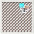 thumbnail image 1 of PinPix 14x14 Custom Cork Bulletin Board Brown Clover Poster Board Has a Fabric Style Canvas Finish, Framed in Brown Clover, by ArtToFrames (PinPix-535), 1 of 5