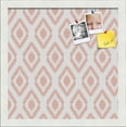 thumbnail image 1 of PinPix 14x14 Custom Cork Bulletin Board Ikat Grapefruit Poster Board Has a Fabric Style Canvas Finish, Framed in Ikat Grapefruit, by ArtToFrames (PinPix-1632), 1 of 1